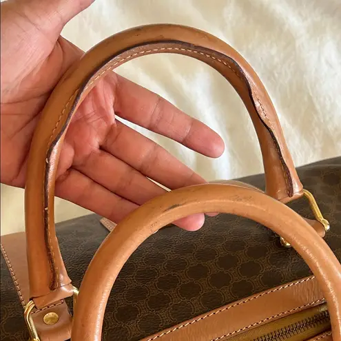 CELINE Authentic Vintage Macadam Boston 45 Travel Bag