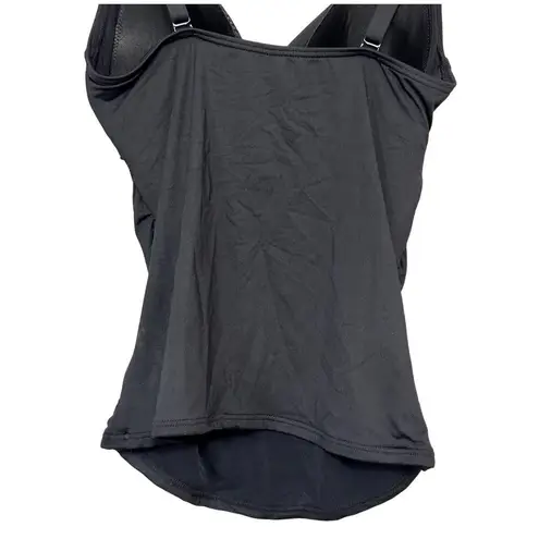 Sea Level Swim Tank Twist Front Adjustable Straps Padded Cups Black W US 4 NWOT