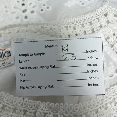 Bohemian cotton top with bare shoulders Sz M Cut