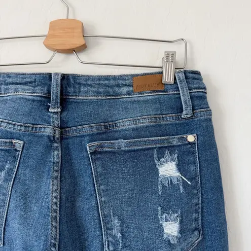 Judy Blue RAINBOW EMBROIDERED HIGH RISE CROPPED STRAIGHT LEG Size 31