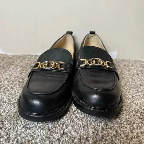 Sam Edelman  Christy Chunky Loafer Black Casual Twee Minimalist Women's Size 6.5