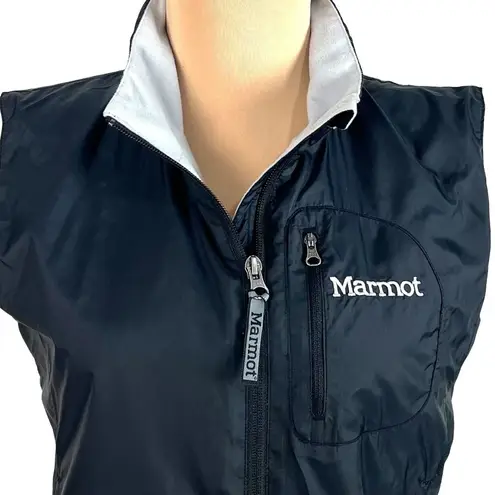 Marmot  Womens Ether Driclime Navy Blue Vest S  Fleece Lined Gorpcore Outdoors