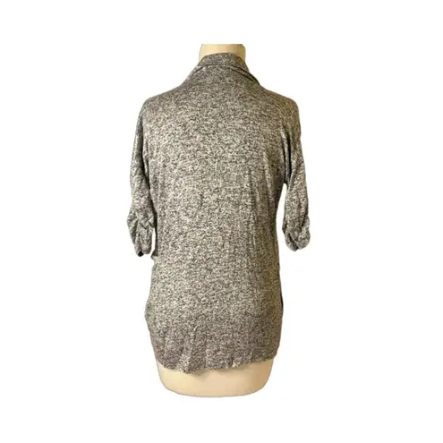 Free Kisses Cozy Minimalist Gray Open Front Cardigan Women’s Small