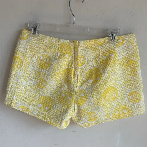 Lilly Pulitzer  Liza Kissed By The Sun Yellow Shorts Sz 0
