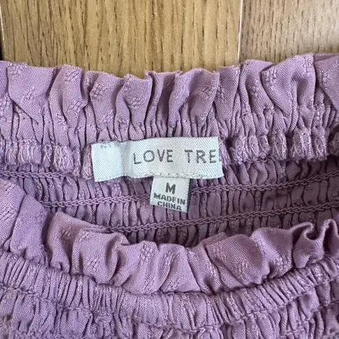 Love Tree Women’s  Purple Cropped Top