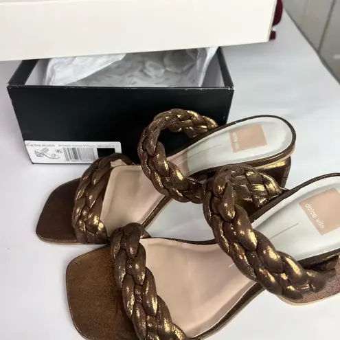 Dolce Vita Netra Woven Block Heel Sandals