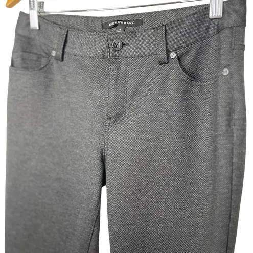 Andrew Marc Chino Dress Pants Women's Dark Gray Black Blend Stretch Mid Size 4