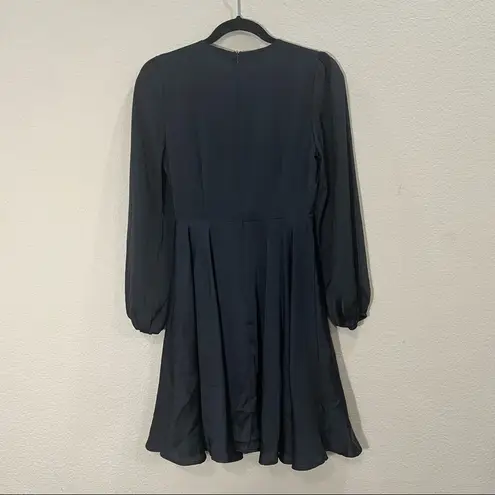 Baltic Born  black Woodbury satin mini dress Sz S Wedding Party Holiday Luxury