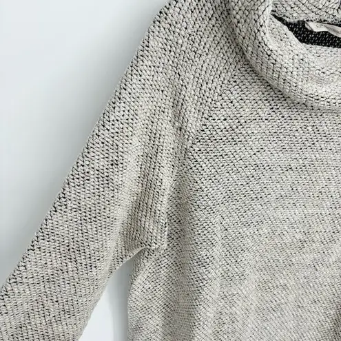 Soft Surroundings Chalet Tunic Size Large Chenille Knit Cowl Neck Sweater Cream