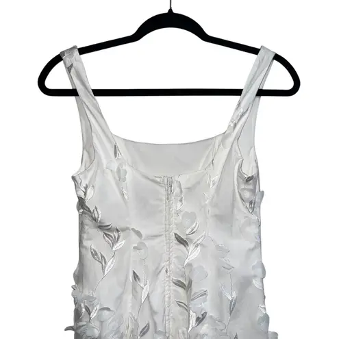 Show Me Your Mumu NEW NWOT  Stephanie Dress White 3D Floral Embroidery
