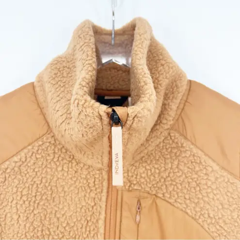 Indyeva Cordero Full Zip Sherpa Vest M Tan Size M