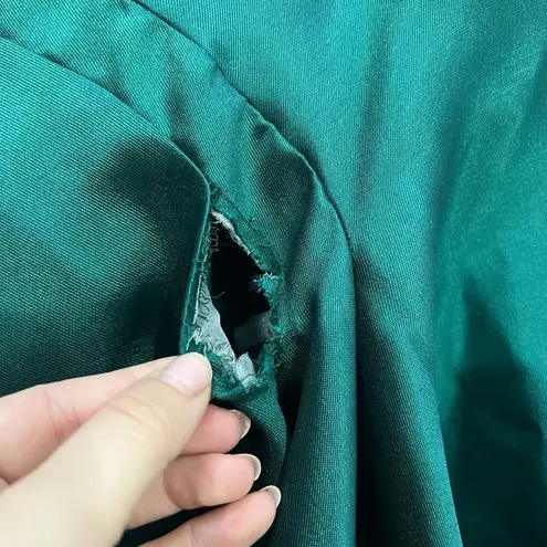 Badgley Mischka Marine Green Stretch Mikado Gown Size 4 US $650