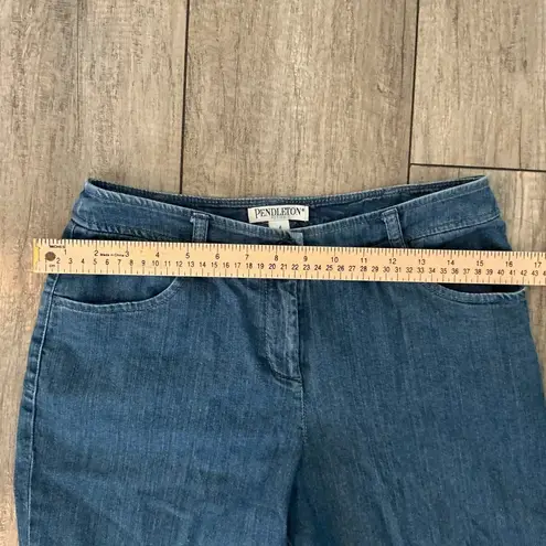 Pendleton Denim Capri Pants Cropped Jeans Blue Petite Size 4