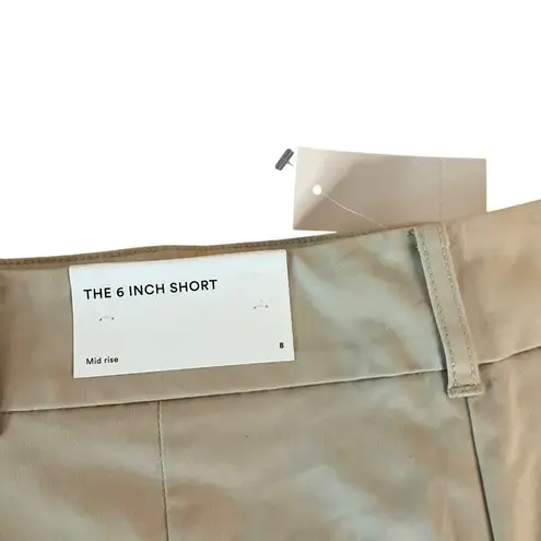Anne Taylor Factory khaki The 6 Inch Short Mid Rise Women Size 8 Brown Casual