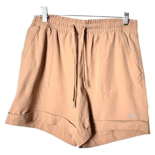 Mondetta Outdoor Project Tan Athletic Shorts Lightweight Elastic Waist Sz M