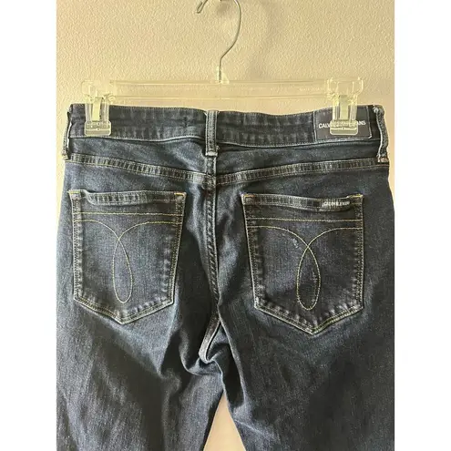 Calvin Klein Jeans  Mid/High Rise Skinny Dark Wash Denim Jeans 27x30