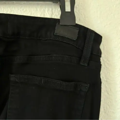 Paige  Verdugo Ultra Skinny in Black Shadow Destructed Sz 28