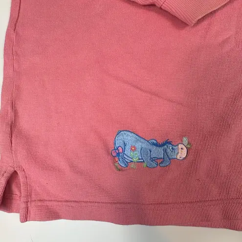 Vtg Disney Store Winnie the Pooh Eeyore Pink V