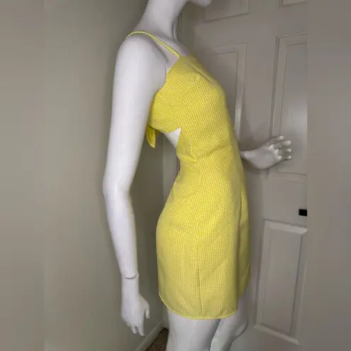 Lucy in the Sky Yellow Bow-Back Dress