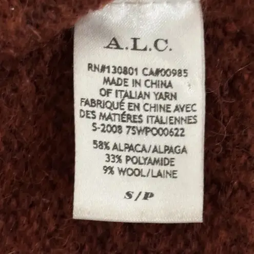 A.L.C. Women’s Size S Italian Alpaca + Wool Multi Stripe Pullover Sweater