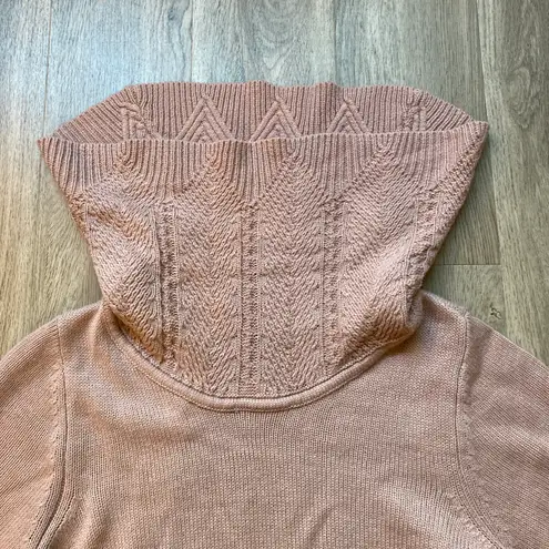 Lane Bryant  Blush Pink Cowl Neck Tunic Sweater Size 14/16