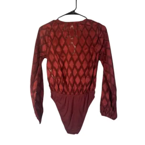 Band of the Free Maroon Long Sleeve Diamond Pattern V