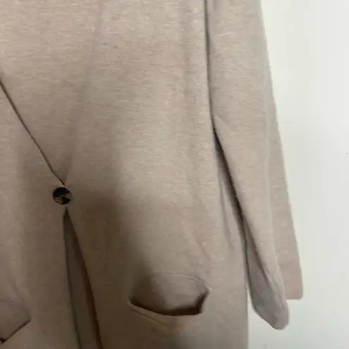 ANINE BING Jasni V-neck cardigan ivory cream long wool One Size