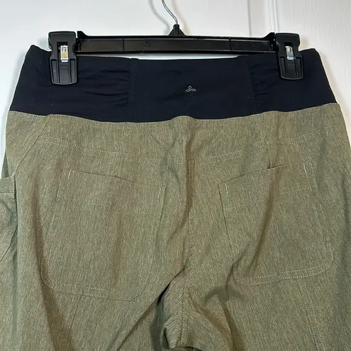 prAna  Summit Pull On Pant Cargo Green Heather Size Small EUC #OC-162