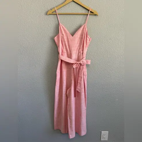 Gianni Bini NWT  Striped Crop‎ Leg Jumpsuit Size 4 Wide leg Cotton - Image 2