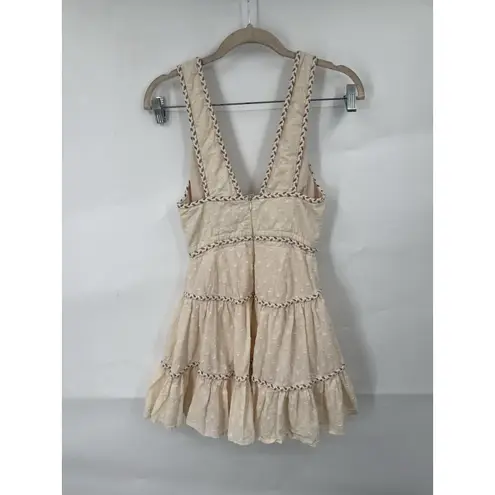 Petal and Pup Janessa Mini Dress Women 4 Cream Western Indie Granolagirl Academia