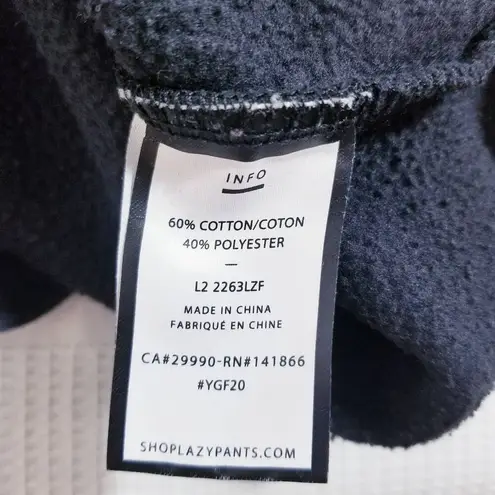 Lazypants Black Hoodie Pullover Sweater Comfort Size M