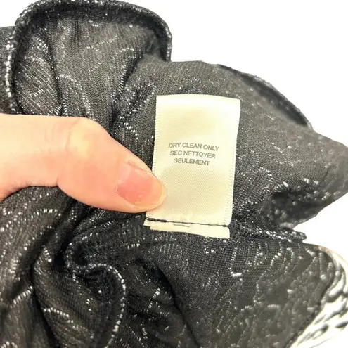 Rebecca Taylor Leopard Print Flip Skirt Black Gray Size 10