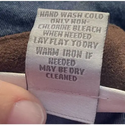 Soft Surroundings  Weekend Blue Tencel Chambray Top Shirt Long Sleeve‎ Medium