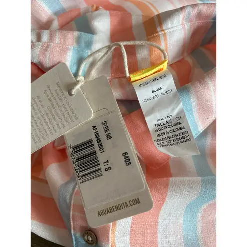 Agua Bendita x REVOLVE Crystal Dress Multi Striped Womens Size Small