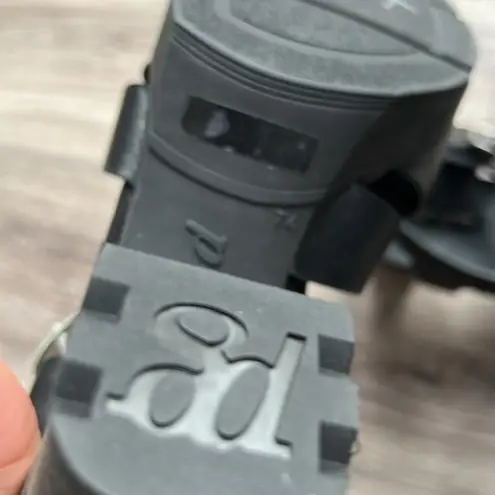 Paul Green Women’s Platform Raveel Black Strappy Sandals 7.5 US 10 Chunky Heel