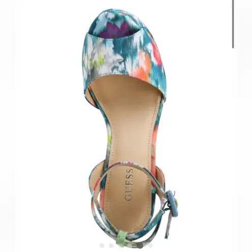 Guess NEW  Taraji Printed Wedges Sz 10