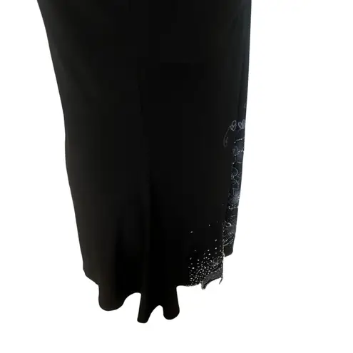 Libian USA Y2K Whimsygoth Sparkly Floral Print Mini Dress Black Size Large Fairy