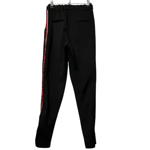 Maje Love Graphic Track Pants Women’s Size M Black Striped Joggers Casual