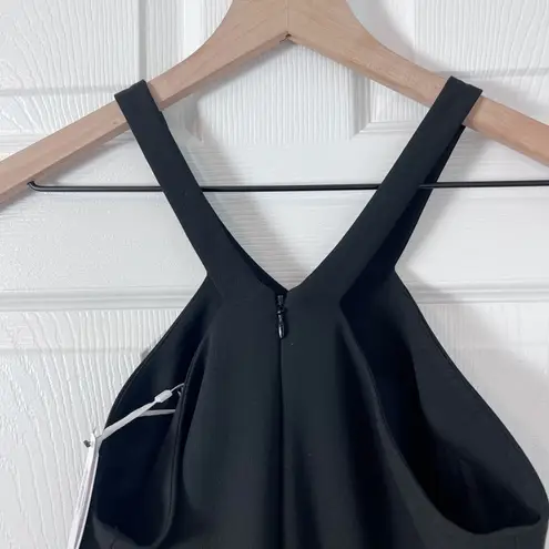 Elizabeth and James Black Halter Skater Dress