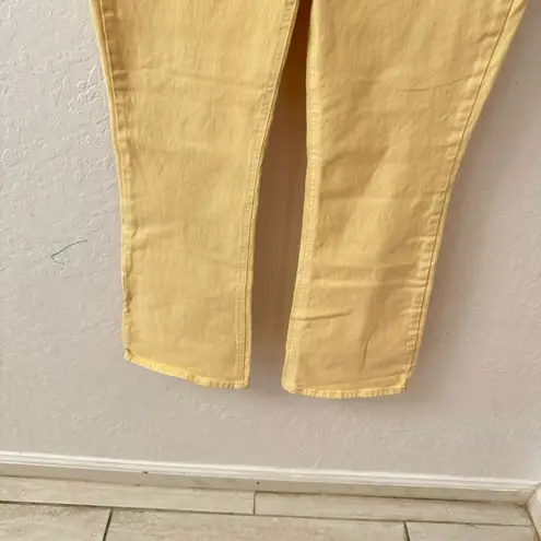 Paige  Butter Yellow Claudine Ankle Flare Denim Jeans Size 30 - Image 7