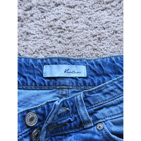 Kancan High Rise Distressed Jean Shorts Estilo Blue Size 27 Classic Casual Fall