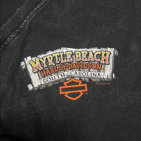 Harley Davidson VNeck Graphic Baby TShirt Black Estimate Size Medium