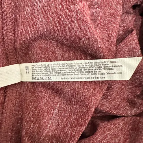 FP Movement Heathered Wine Ribbed Pink Colorblock Evolution Leggings Sz Medium