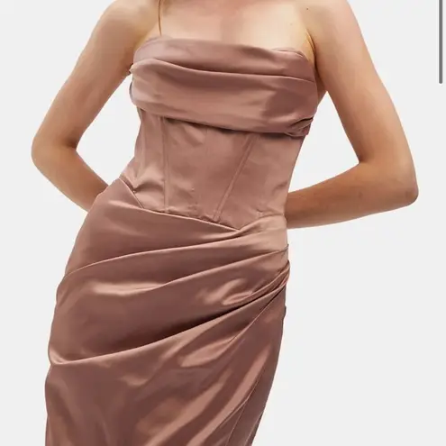 Bardot  Jamila Corset Dress In Latte Size 10