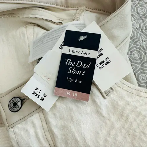 Abercrombie & Fitch NEW!  Curve Love High Rise Dad Shorts Vegan Leather Size 18 thumbnail 6