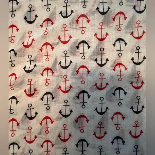 Anchors & sailboat print ladies infinity scarf