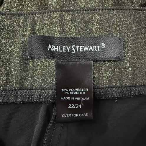 Ashley Stewart Pants Size 22/24 Black and Gold