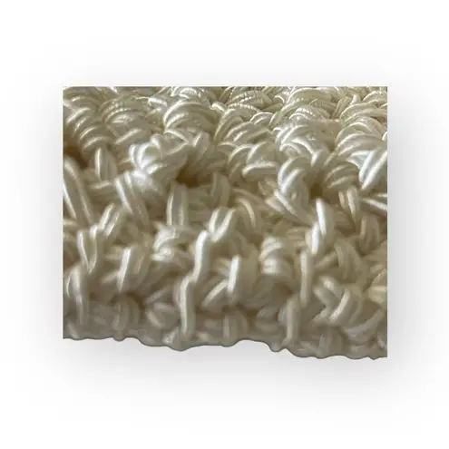 Handmade new Suzanne Original ✽ Hand Crochet Crossbody Messenger Mini Bag ✽ Pearl White ✽