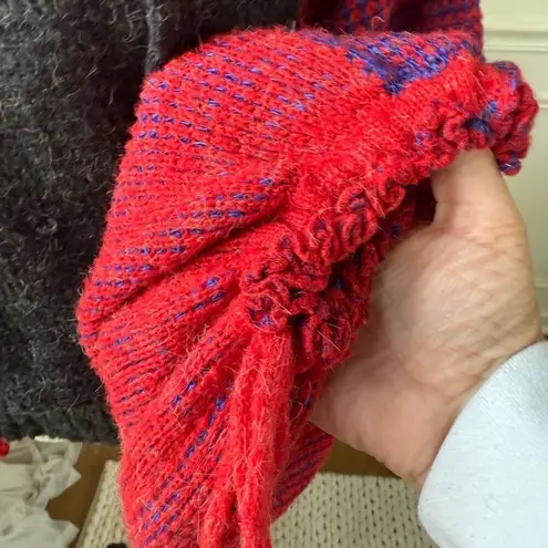 Vintage 80s 90s Gil Aimbez for Static Artsy Unique Grey Red Blue M Gray Size M