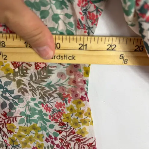 Loft  Blouse‎ S Floral Romantic Prairie Cottagecore Feminine Flowy Workwear Top